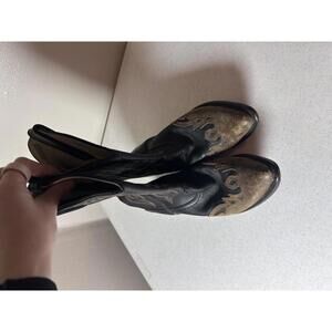 Durango Black and Brown Western Cowboy Boots 9.5M